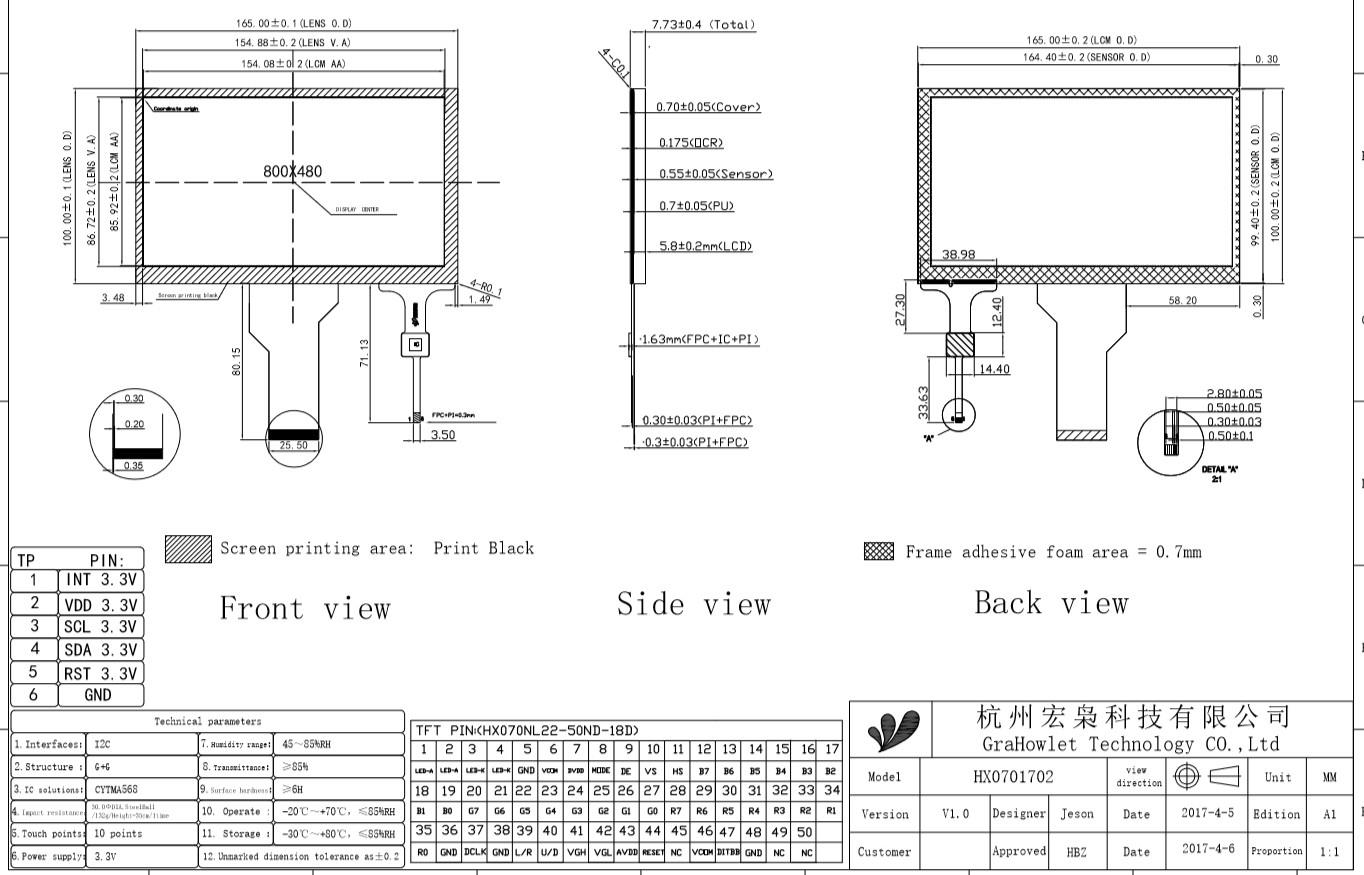 7 lcd touch screen for raspberry pi